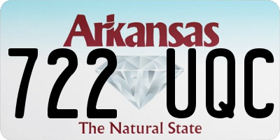 AR license plate 722UQC