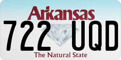 AR license plate 722UQD