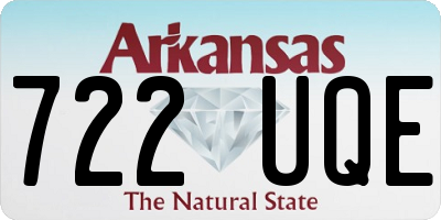 AR license plate 722UQE