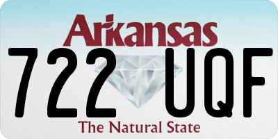 AR license plate 722UQF