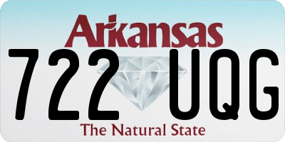 AR license plate 722UQG