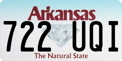 AR license plate 722UQI