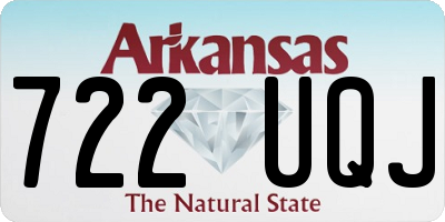 AR license plate 722UQJ