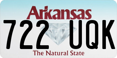 AR license plate 722UQK
