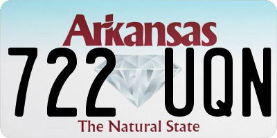AR license plate 722UQN
