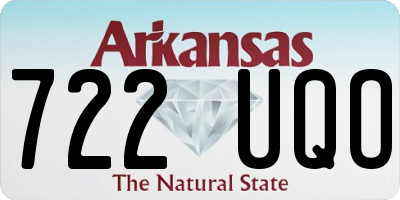 AR license plate 722UQO