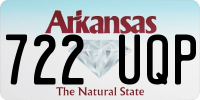 AR license plate 722UQP