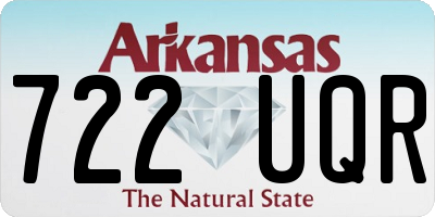 AR license plate 722UQR