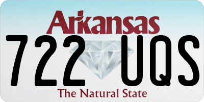 AR license plate 722UQS