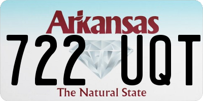 AR license plate 722UQT