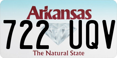 AR license plate 722UQV