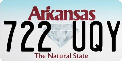 AR license plate 722UQY