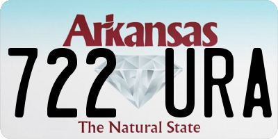 AR license plate 722URA