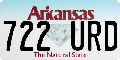 AR license plate 722URD