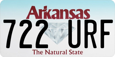 AR license plate 722URF