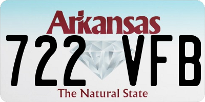 AR license plate 722VFB