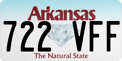AR license plate 722VFF