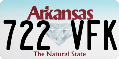 AR license plate 722VFK