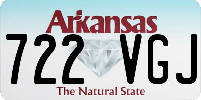 AR license plate 722VGJ