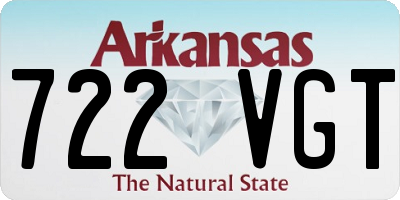 AR license plate 722VGT