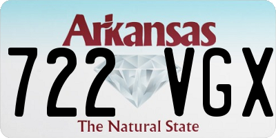 AR license plate 722VGX