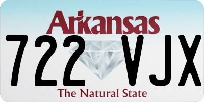 AR license plate 722VJX