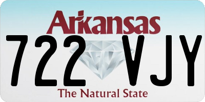 AR license plate 722VJY