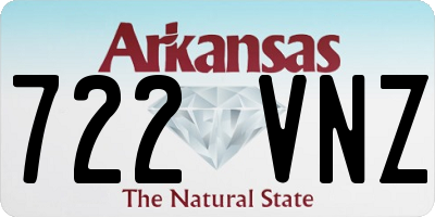 AR license plate 722VNZ