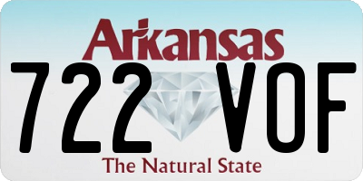 AR license plate 722VOF