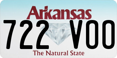 AR license plate 722VOO