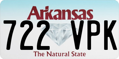 AR license plate 722VPK