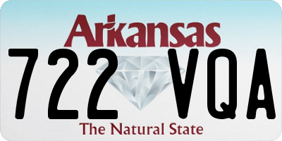 AR license plate 722VQA