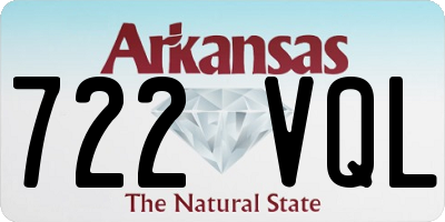 AR license plate 722VQL