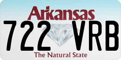 AR license plate 722VRB