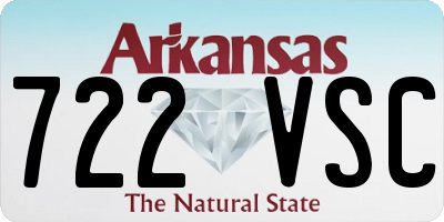AR license plate 722VSC