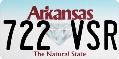 AR license plate 722VSR