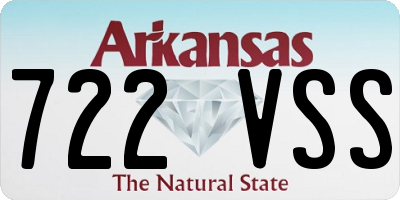 AR license plate 722VSS