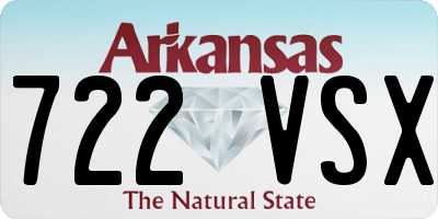 AR license plate 722VSX