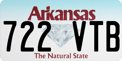 AR license plate 722VTB