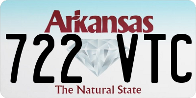 AR license plate 722VTC