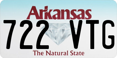 AR license plate 722VTG