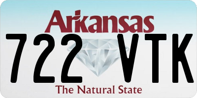 AR license plate 722VTK