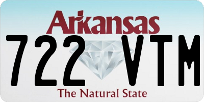 AR license plate 722VTM