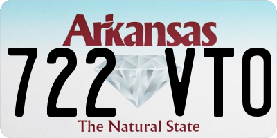 AR license plate 722VTO