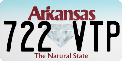 AR license plate 722VTP