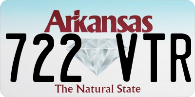 AR license plate 722VTR