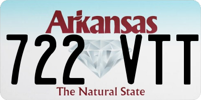 AR license plate 722VTT