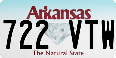AR license plate 722VTW