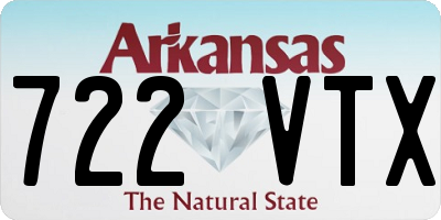 AR license plate 722VTX