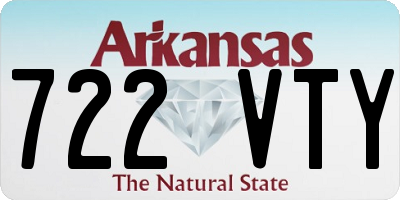 AR license plate 722VTY
